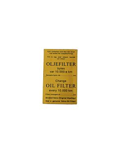 Volvo Sticker service olie filt. nr 112