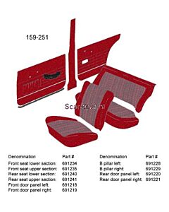Volvo Bekleding Amazon 4 derurs. nr 691241