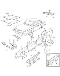 volvo 244 plaatwerk